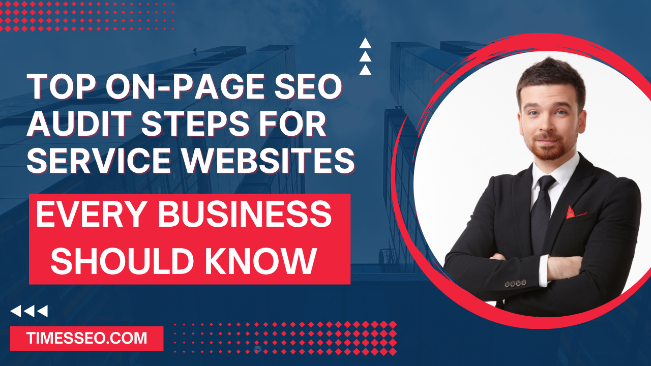 on‑page SEO audit steps for service websites