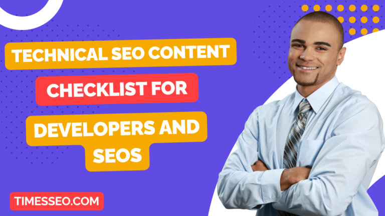 SEO content checklist