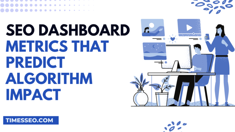 SEO dashboard metrics