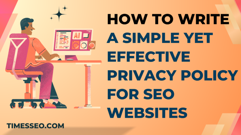privacy policy for SEO websites