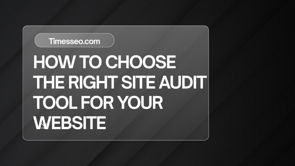 site audit tools